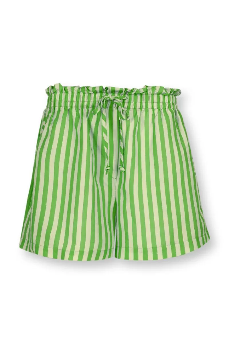 Clearance Pip Studio Korte Broek Sumo Stripe Groen