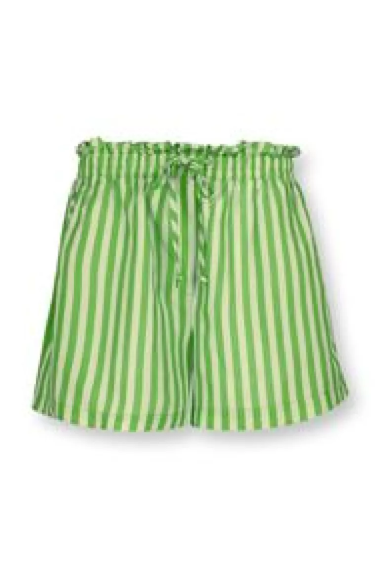 Shorts / Korte Broeken-Pip Studio Korte Broek Sumo Stripe Groen