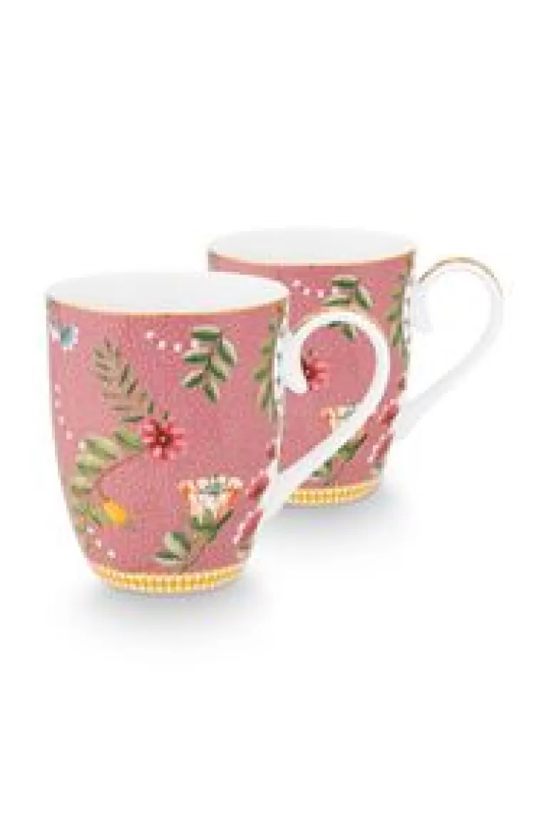 Sets Porseleinen Sets-Pip Studio La Majorelle Set/2 Mokken Groot Roze