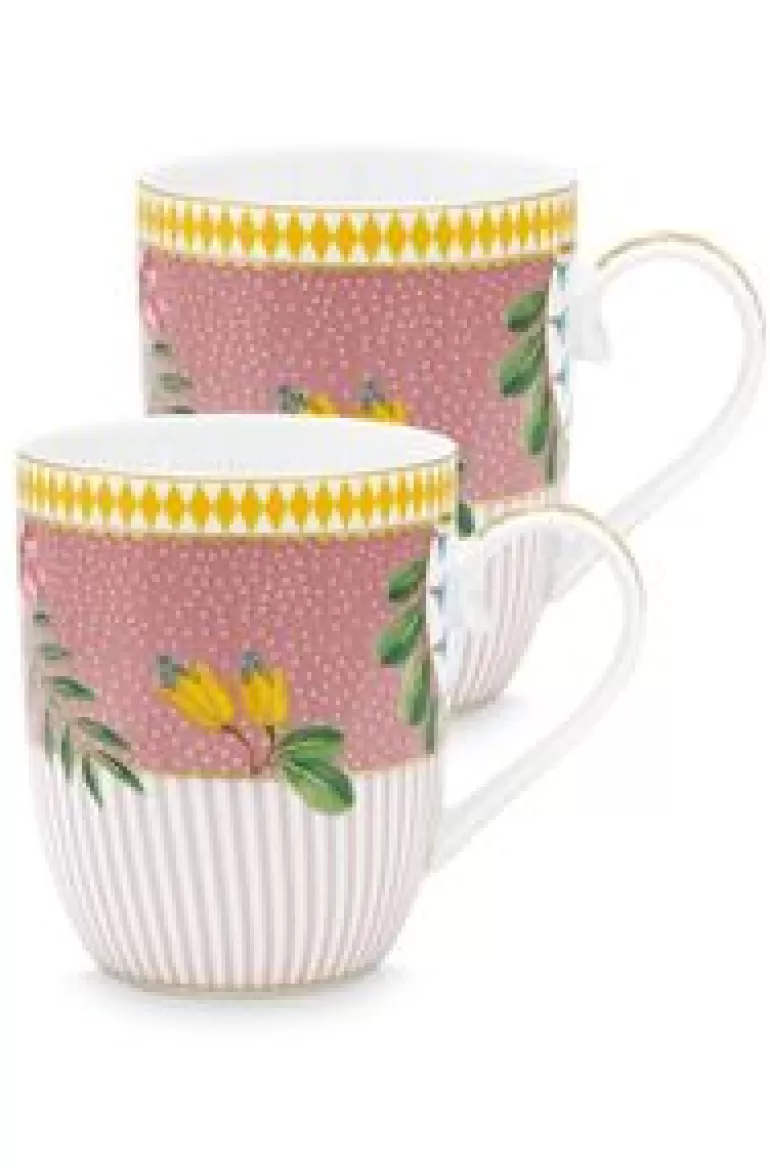 Koffiemokken-Pip Studio La Majorelle Set/2 Mokken Klein Roze