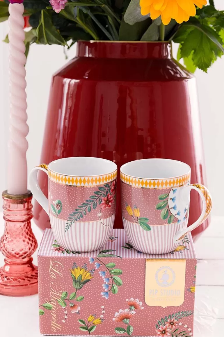 Koffiemokken-Pip Studio La Majorelle Set/2 Mokken Klein Roze