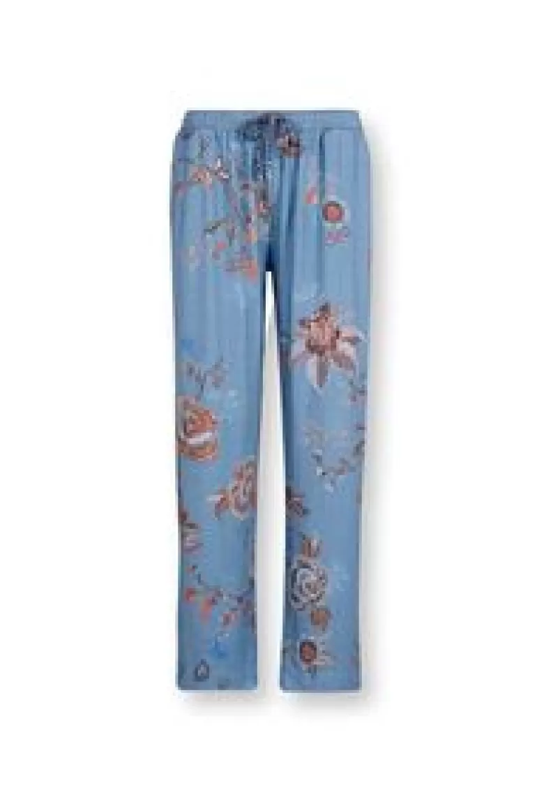 Strandkleding-Pip Studio Lange Broek Cece Fiore Blauw