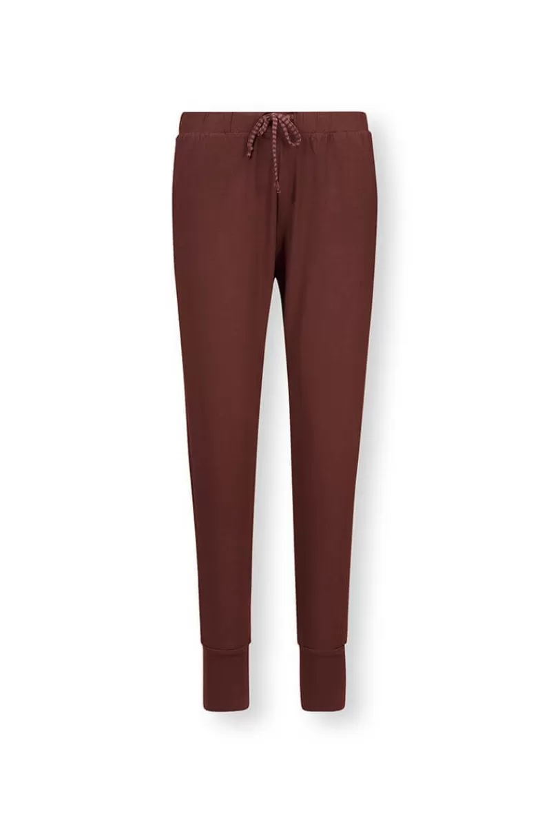 Outlet Pip Studio Lange Broek Solid Terra Rood