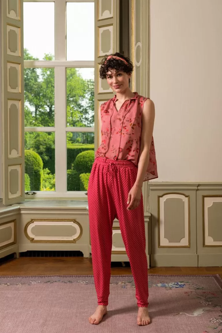 Broeken-Pip Studio Lange Broek Suki Rood