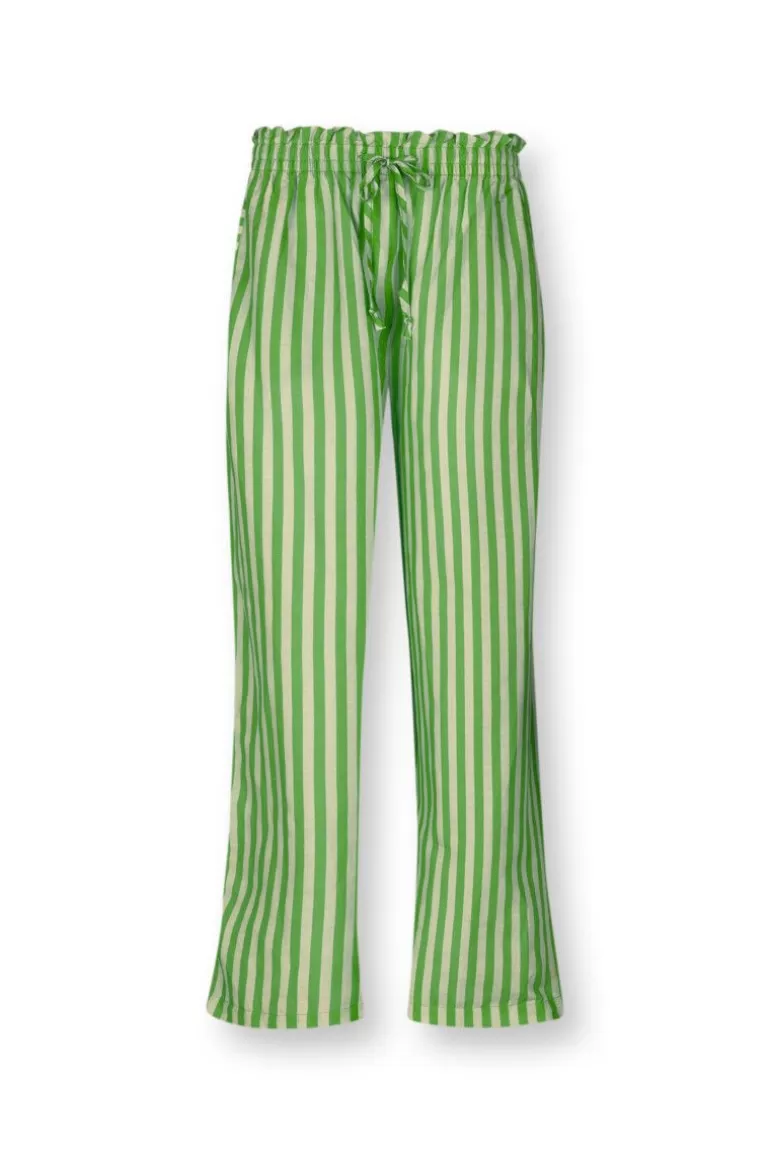 Broeken-Pip Studio Lange Broek Sumo Stripe Groen