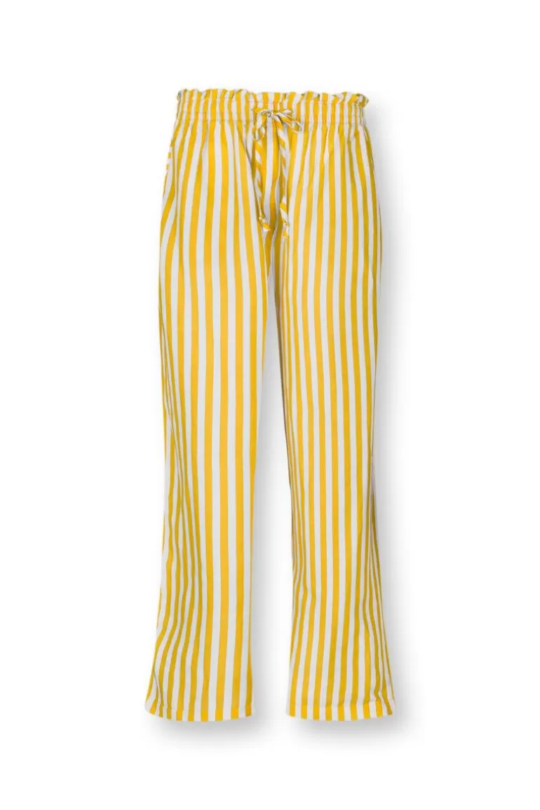 Broeken-Pip Studio Lange Broek Sumo Stripe Geel