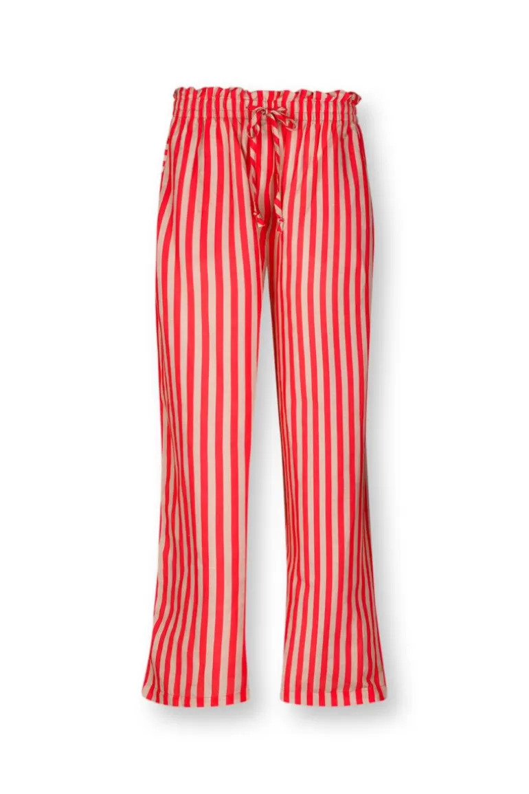 Broeken-Pip Studio Lange Broek Sumo Stripe Rood