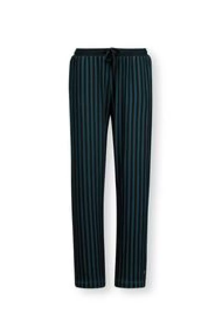 Broeken-Pip Studio Lange Broek Sumo Stripe Donker Blauw