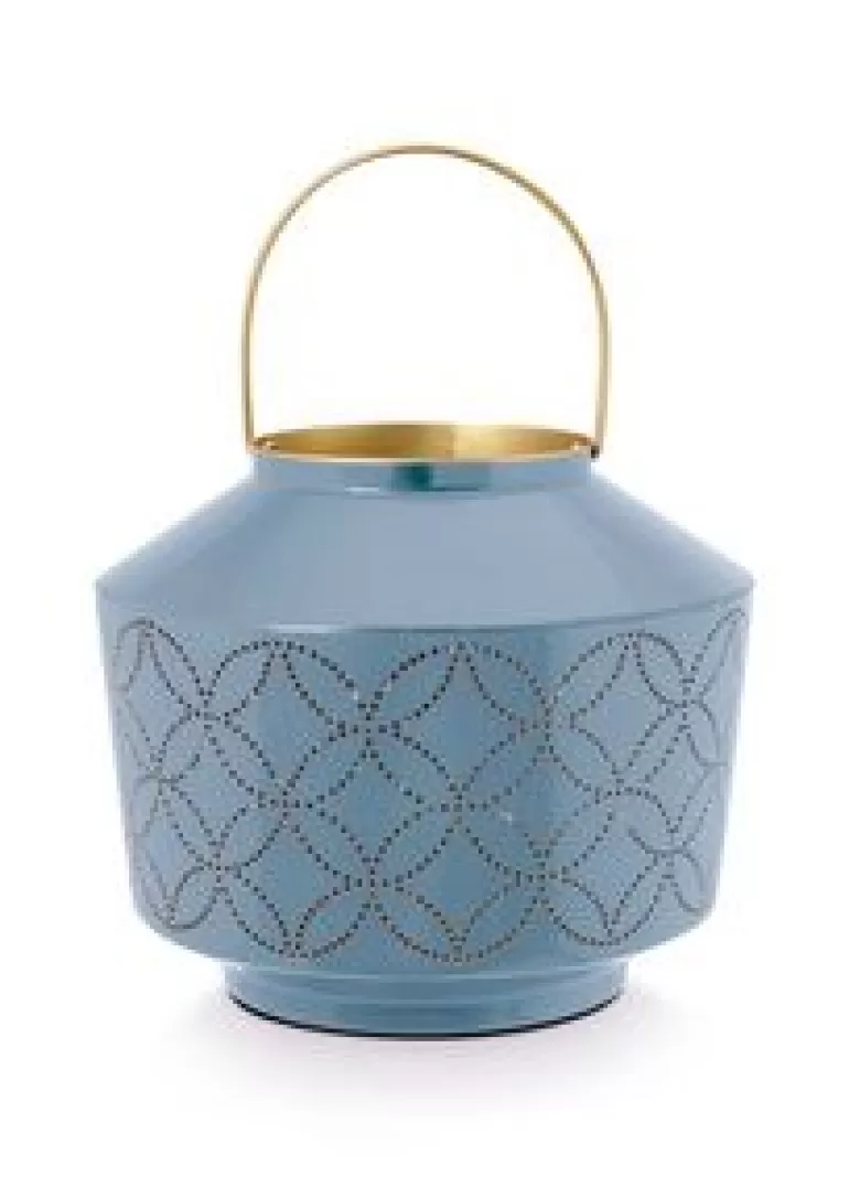 Sale Lantaarns-Pip Studio Lantaarn Geemailleerd Licht 22 Cm Blauw