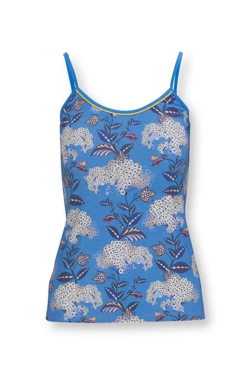 New Pip Studio Mouwloze Top Flora Firenze Kobalt Blauw