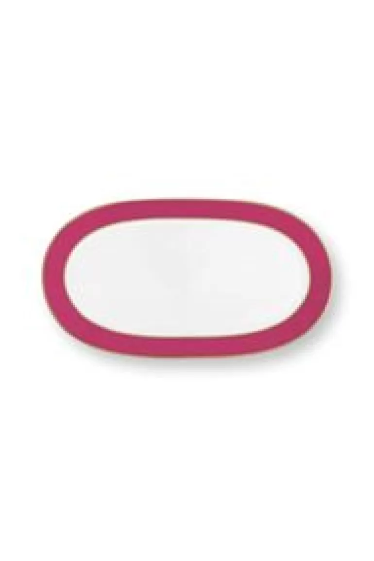 Taartplateaus-Pip Studio Pip Chique Ovale Taartplateau Roze