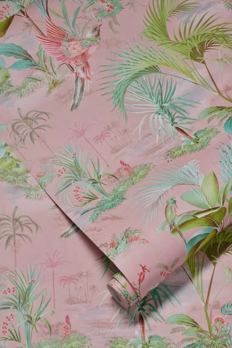 Vliesbehang-Pip Studio Palm Scene Vliesbehang Roze