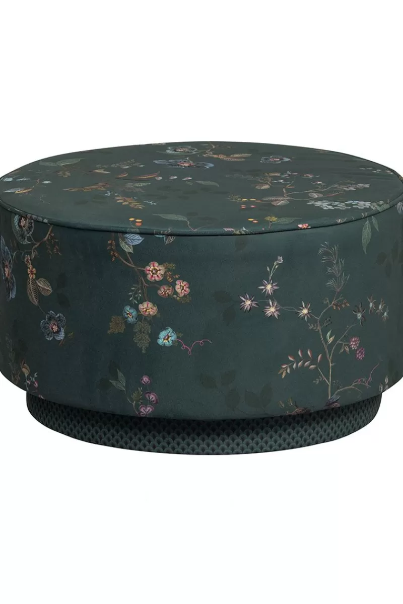 Hot Pip Studio Poef Large Kawai Flower Groen