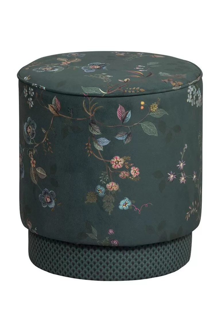 Poefen En Stoelen-Pip Studio Poef Medium Kawai Flower Groen