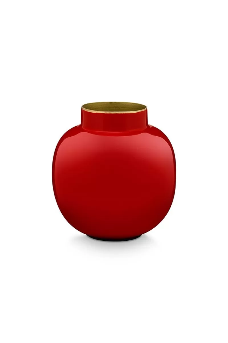 Shop Pip Studio Ronde Mini Vaas 10 Cm Rood