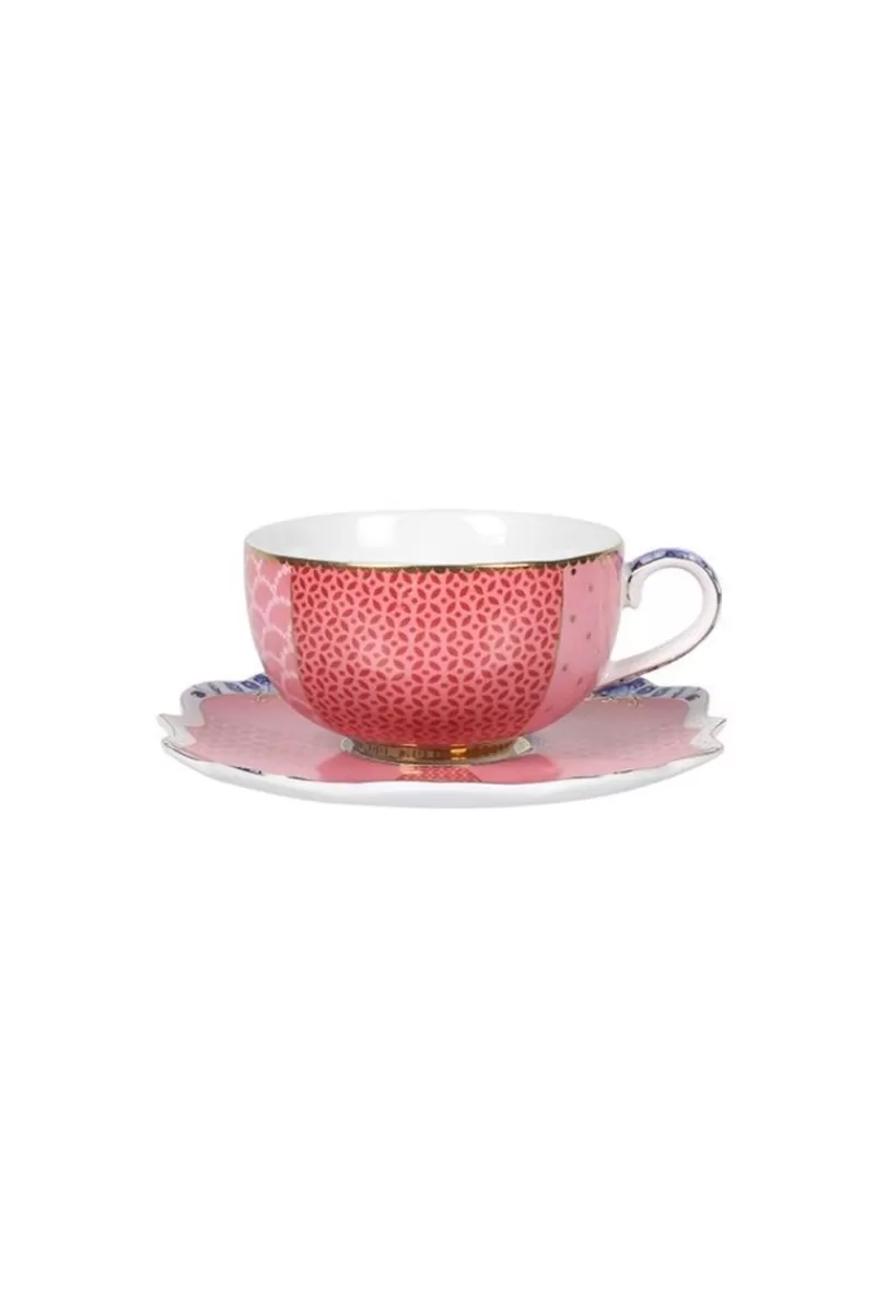 Cheap Pip Studio Royal Multi Espresso Kop & Schotel Roze