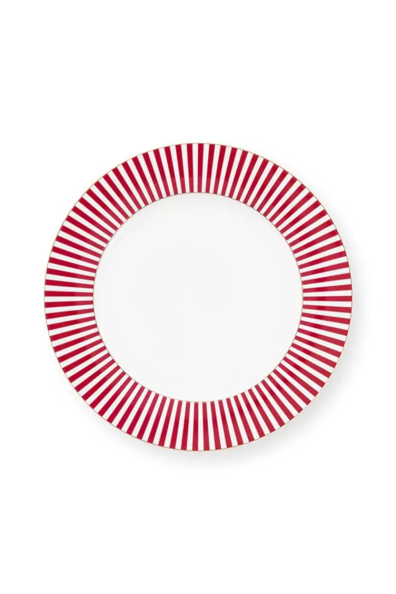 Flash Sale Pip Studio Royal Stripes Dinerbord Donker 26.5Cm Roze