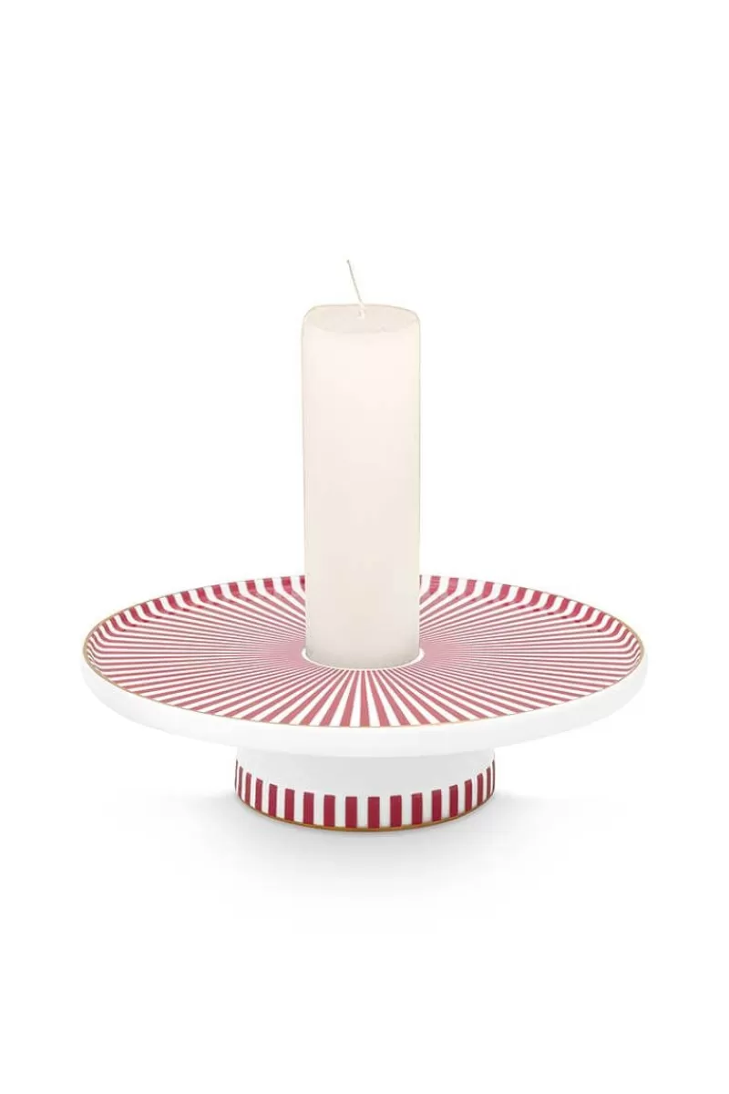 Hot Pip Studio Royal Stripes Kaarshouder 14Cm Roze