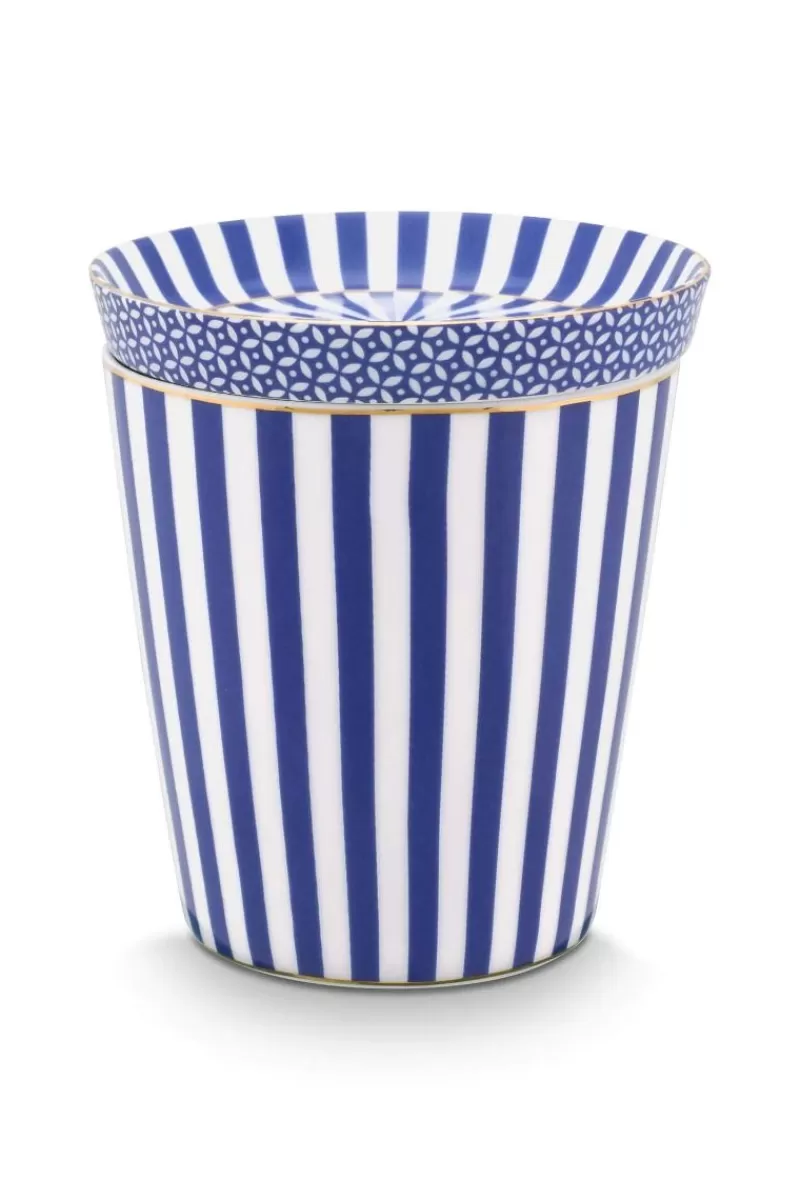 Discount Pip Studio Royal Stripes Mok & Theetip Blauw