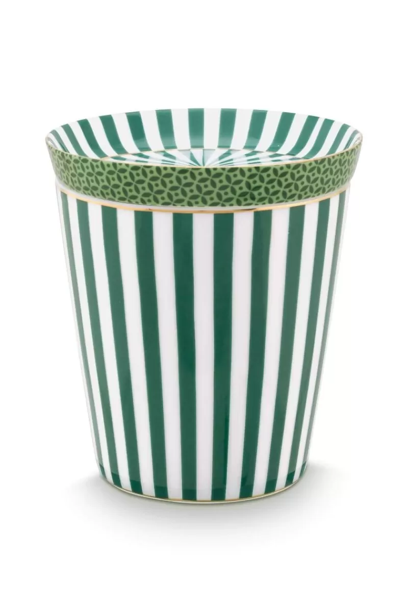 Discount Pip Studio Royal Stripes Mok & Theetip Groen