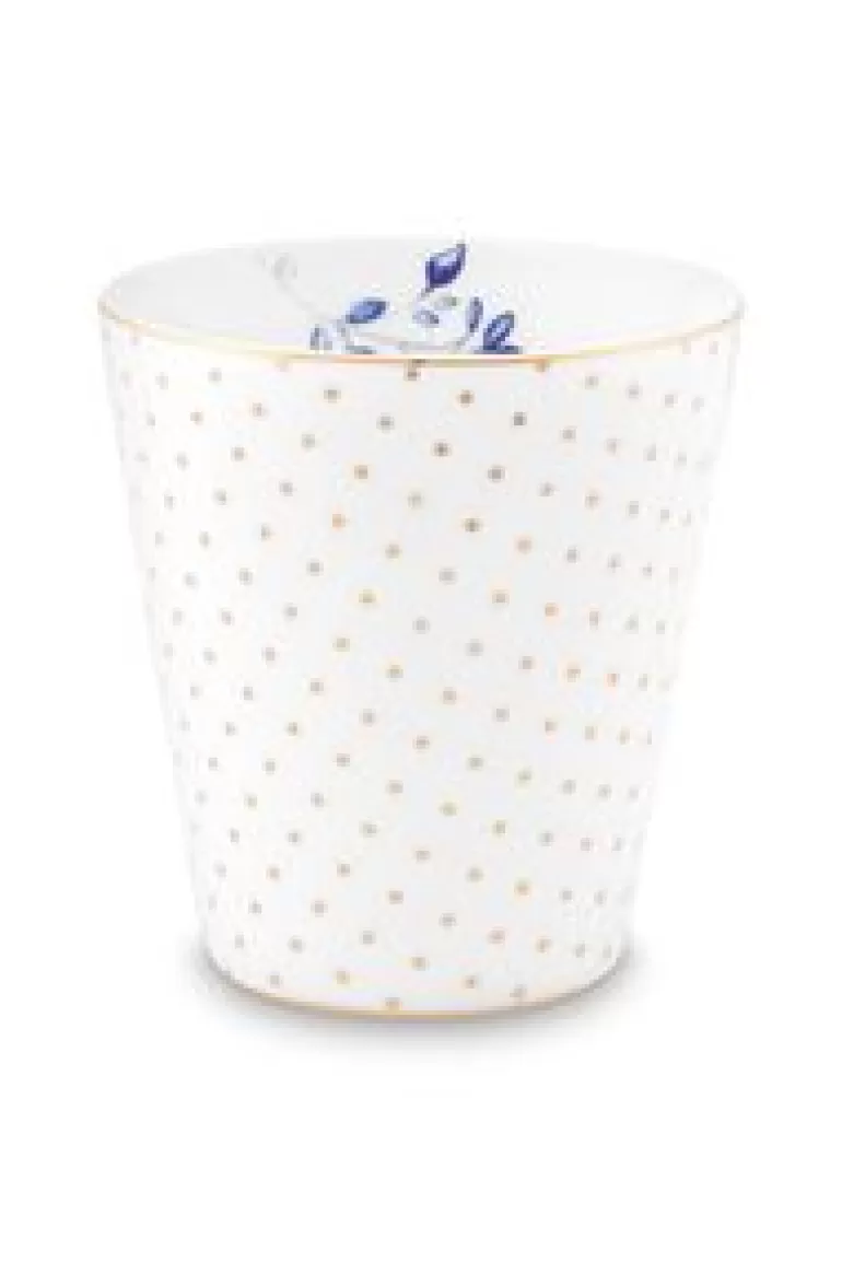 Koffiemokken-Pip Studio Royal Stripes Mok Dots Wit