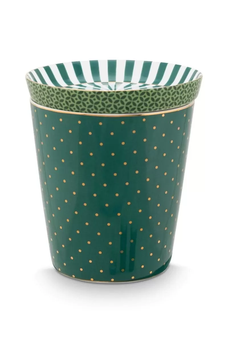 Clearance Pip Studio Royal Stripes Mok Stippen & Theetip Groen