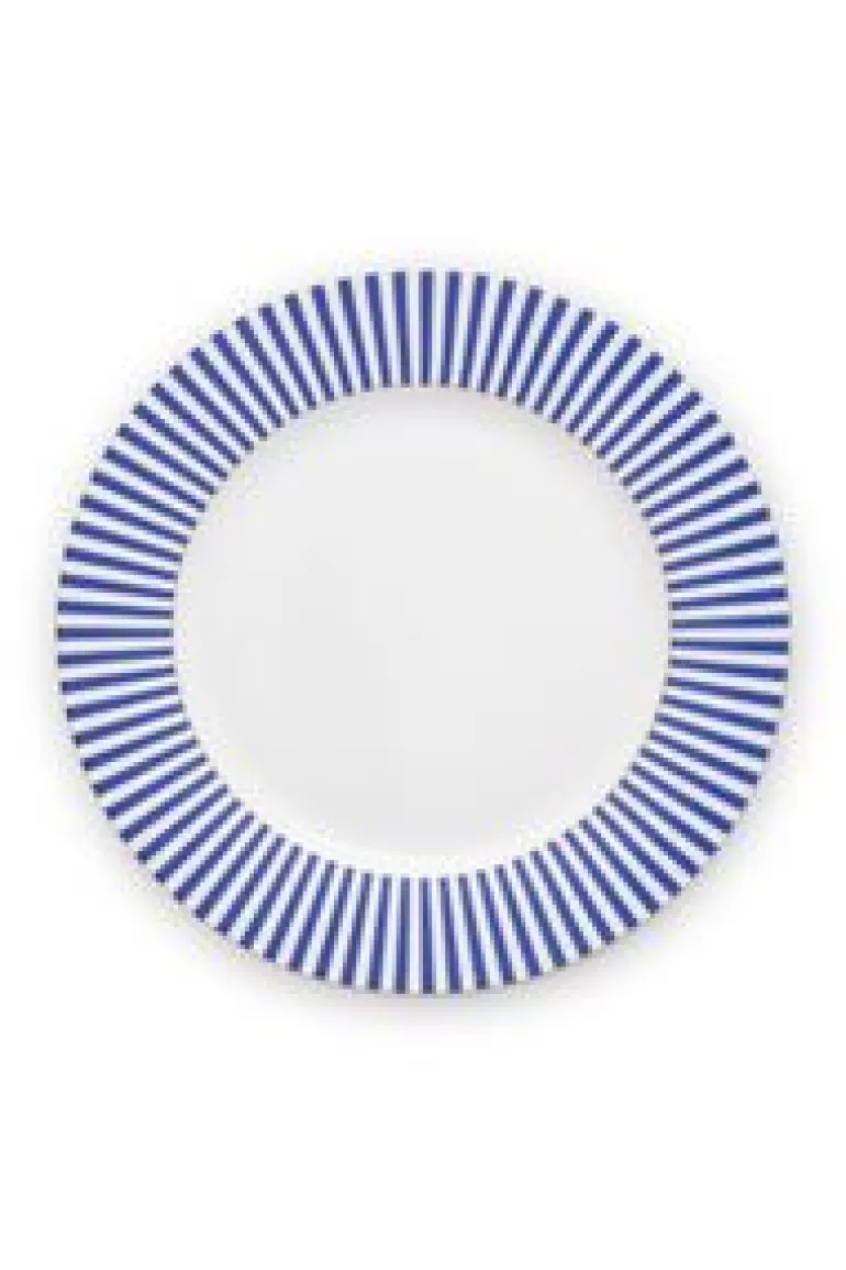 Dinerborden-Pip Studio Royal Stripes Soepbord 26.5 Cm Blauw