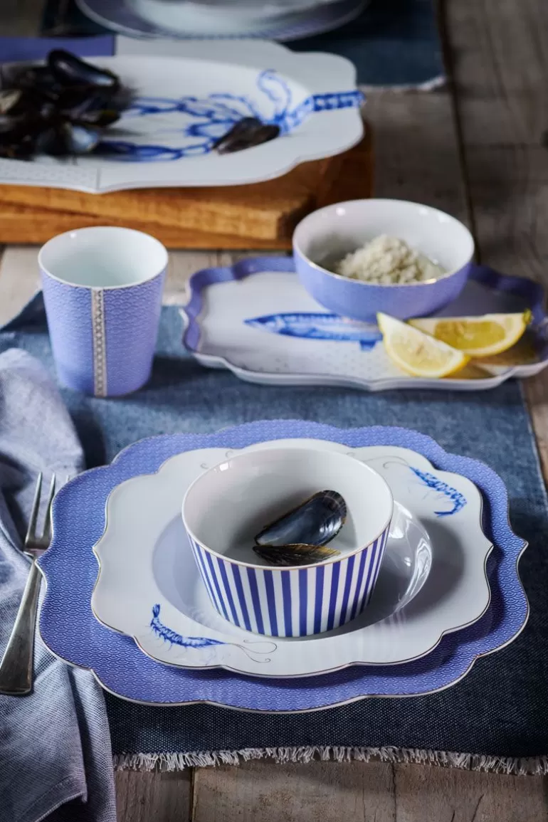 Koffiemokken-Pip Studio Royal Yerseke Mok Blauw Golven