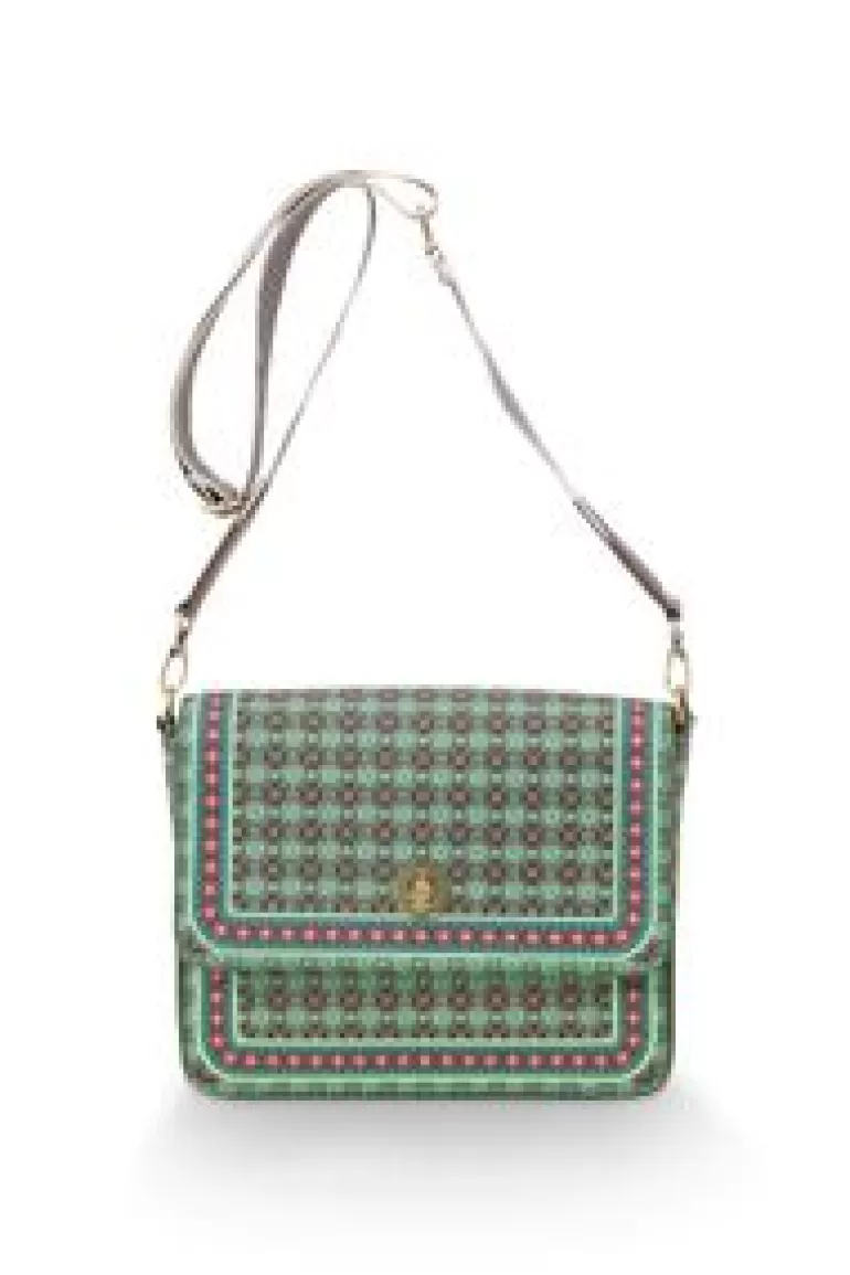 Crossbody Tassen-Pip Studio Schoudertas Klein Clover Groen