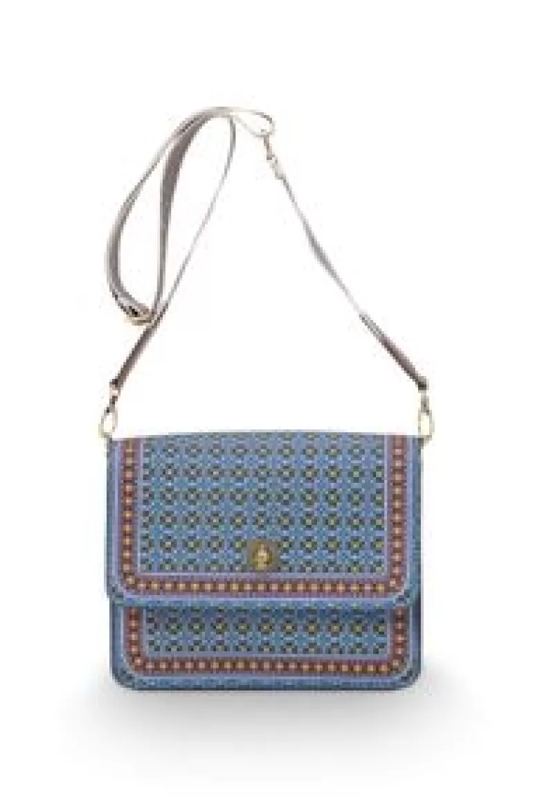 Crossbody Tassen-Pip Studio Schoudertas Klein Clover Blauw