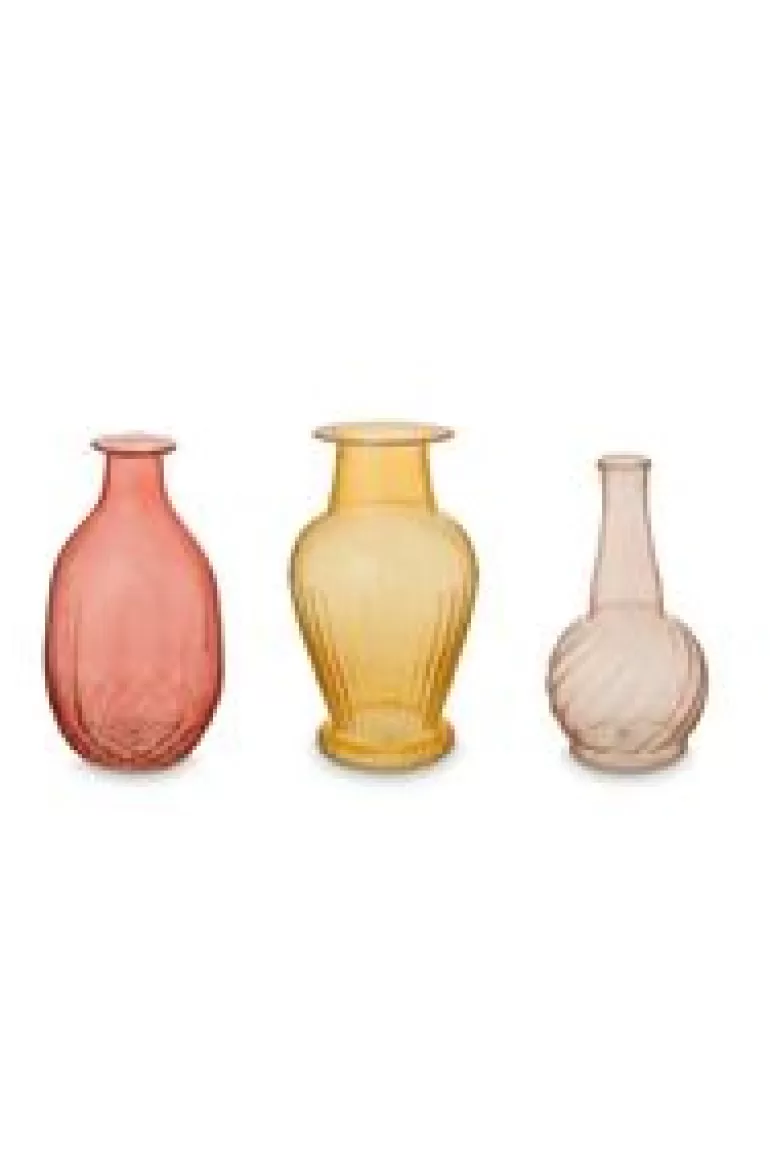 Sale Sets-Pip Studio Set/3 Vazen Glas M Roze