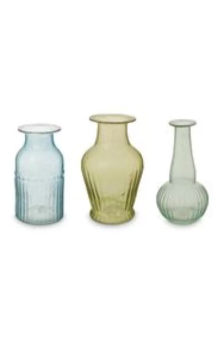 Sale Sets-Pip Studio Set/3 Vazen Glas S Groen