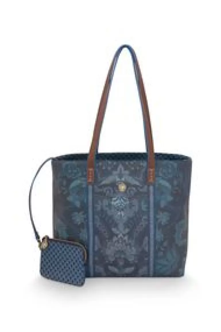 Shoppers-Pip Studio Shopper Medium Kyoto Festival Blauw