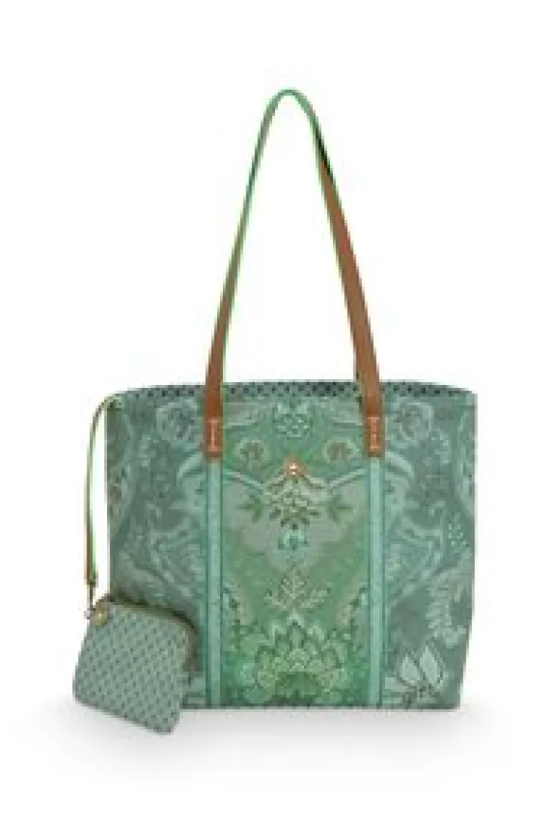 Shoppers-Pip Studio Shopper Medium Kyoto Festival Groen