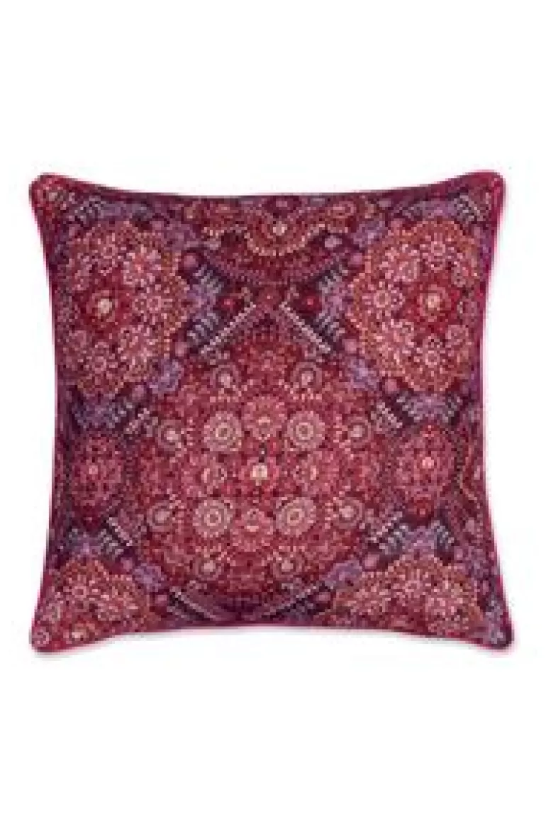 Kussens-Pip Studio Sierkussen Quilted Il Mosaico Donkerrood