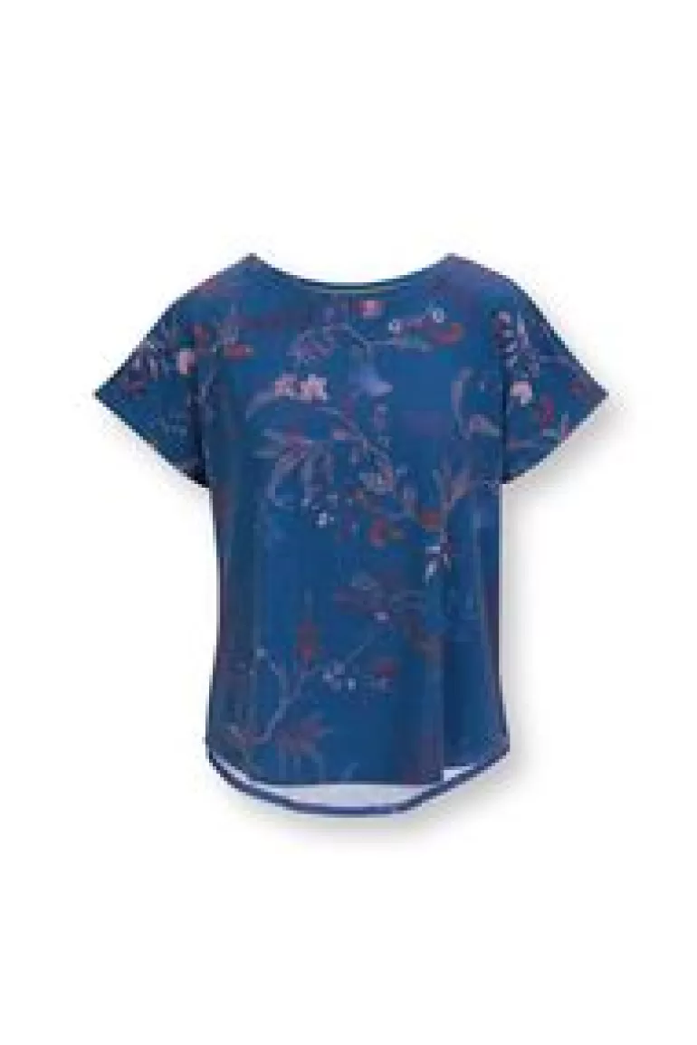 Sport T-Shirts-Pip Studio Sport Top Korte Mouw Isola Blauw