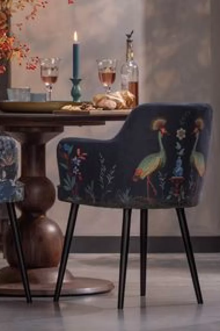 Poefen En Stoelen-Pip Studio Stoel Flirting Birds Blauw