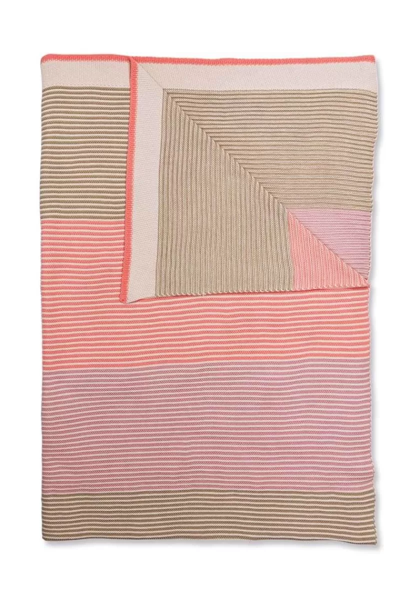 Flash Sale Pip Studio Throw Blockstripe Pastel Roze