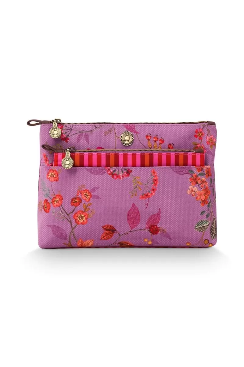 Flash Sale Pip Studio Toilettas Kawai Flower Combi Fuchsia