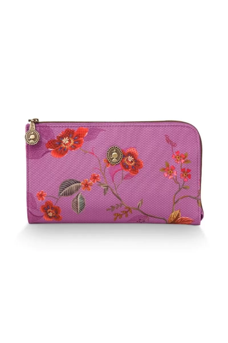 Hot Pip Studio Toilettas Rits Kawai Flower Fuchsia