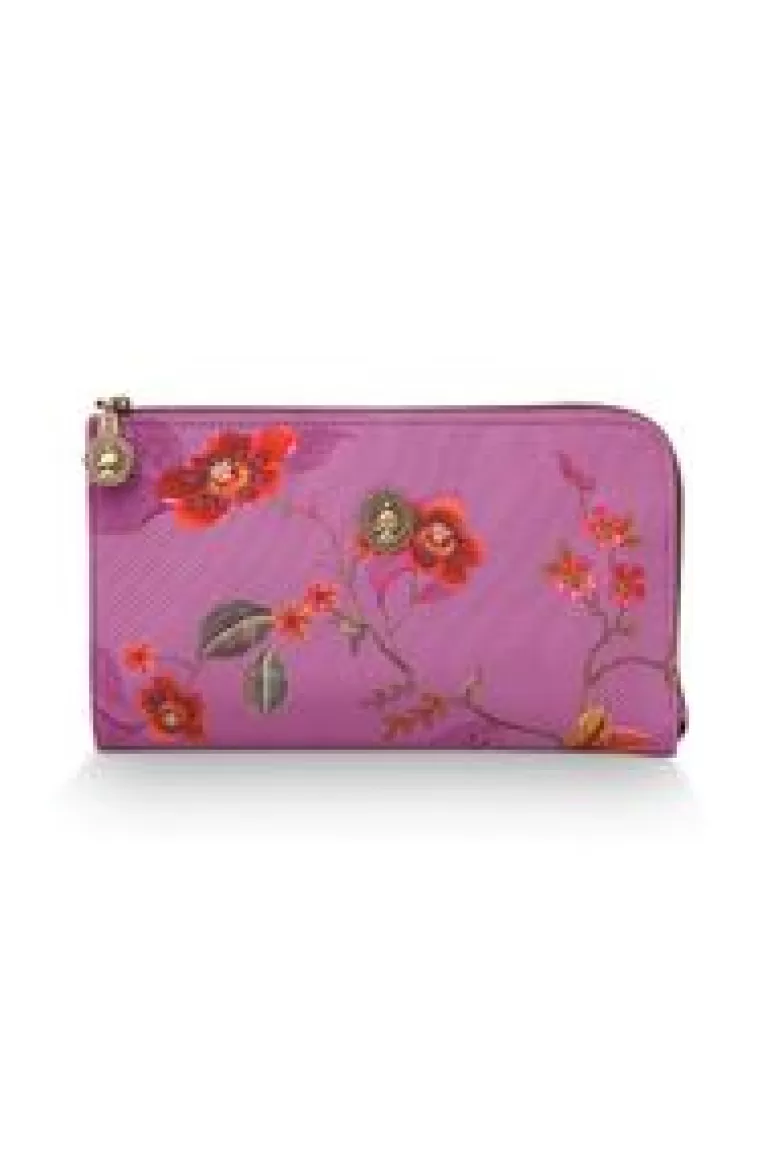 Make-Up Tasjes-Pip Studio Toilettas Rits Kawai Flower Fuchsia