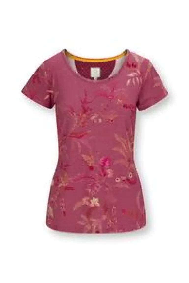 T-Shirts-Pip Studio Top Korte Mouw Isola Roze