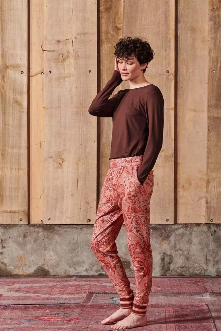 Lange Mouwen T-Shirts-Pip Studio Top Lange Mouw Solid Terra Rood