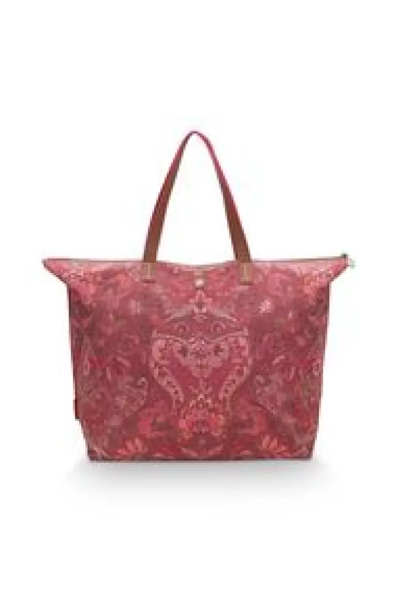 Weekendtassen-Pip Studio Tote Bag Kyoto Festival Donker Roze