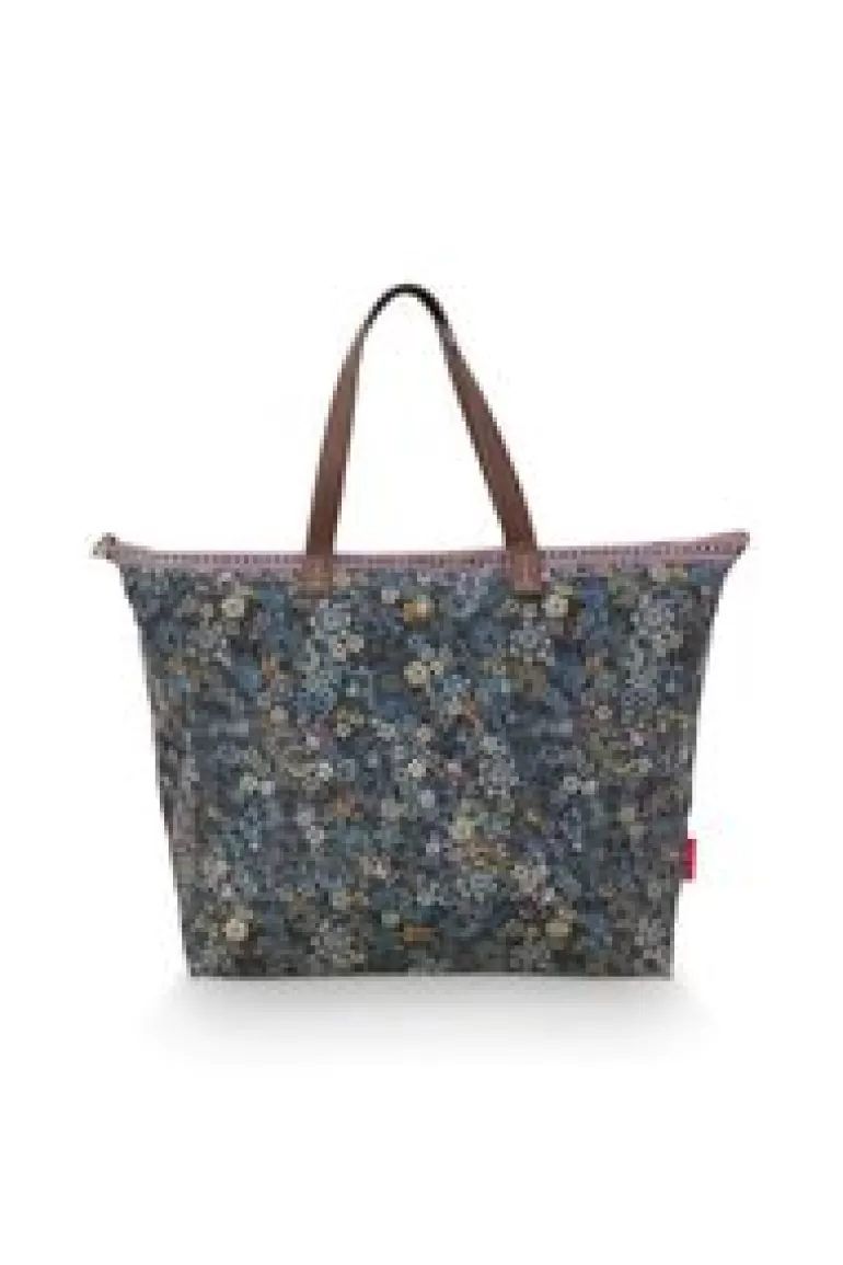 Shoppers-Pip Studio Tote Bag Tutti I Fiori Blauw