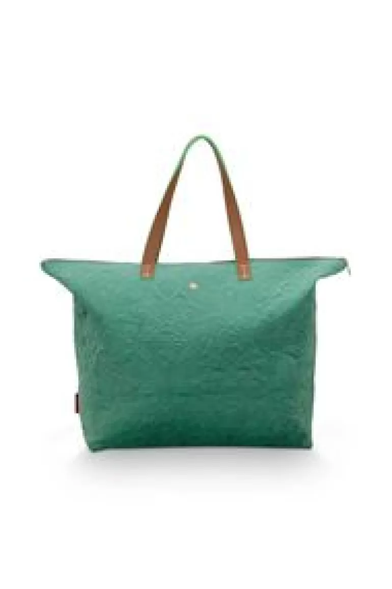 Weekendtassen-Pip Studio Tote Bag Velvet Quiltey Days Groen