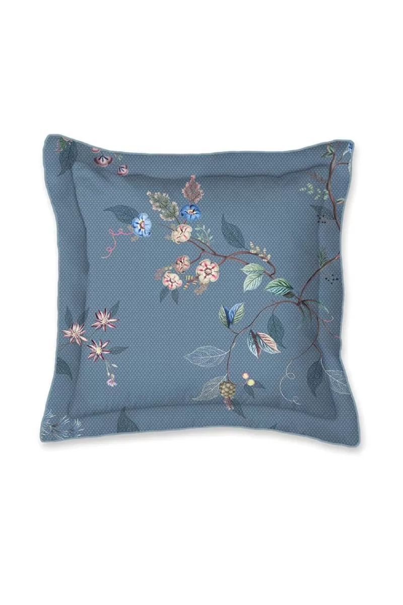 Best Sale Pip Studio Vierkant Sierkussen Kawai Flower Blauw