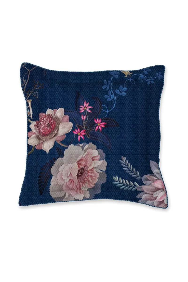 Sale Pip Studio Vierkant Sierkussen Tokyo Bouquet Donker Blauw