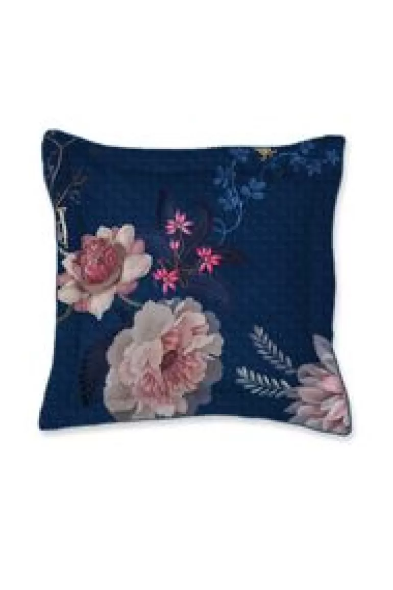 Sierkussens-Pip Studio Vierkant Sierkussen Tokyo Bouquet Donker Blauw