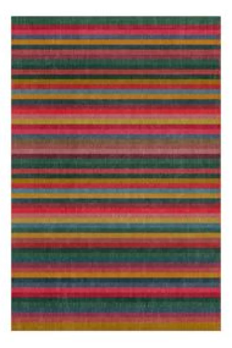 Rechthoekige Vloerkleden-Pip Studio Vloerkleed Jacquard Stripes By Pip Multi